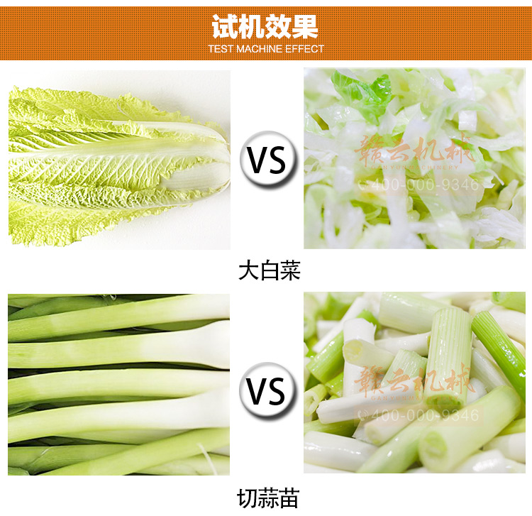 數(shù)字切菜機-115b型雙頭切菜機應用效果